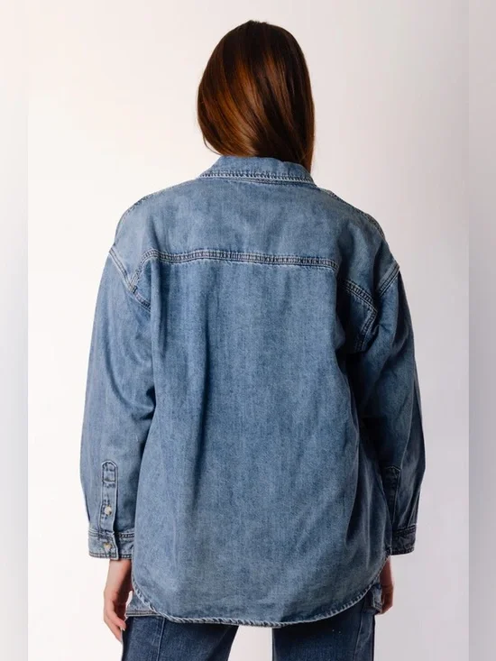 WISHLIST
Oversized Denim Shirt - Picture 2 of 5